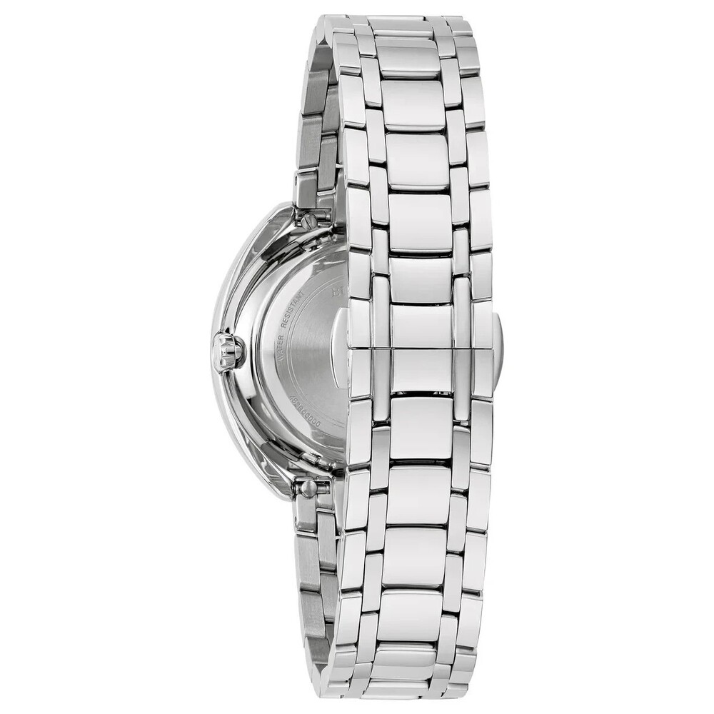Bulova Classic Diamond Malachite Stainless Steel Quartz Ladies Watch 96P256 NWT - Picture 3 of 5